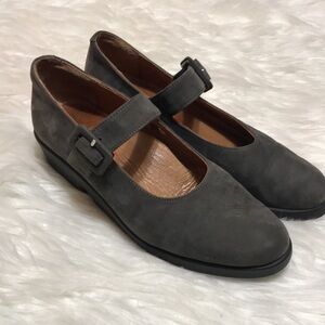 Zante Mary Jane Suede Wedges Size 36